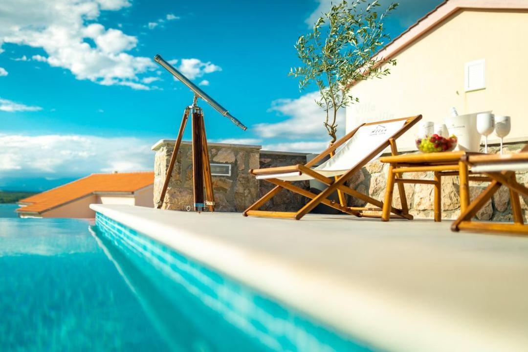 Luxury Villa Allen With Pool Klimno Buitenkant foto