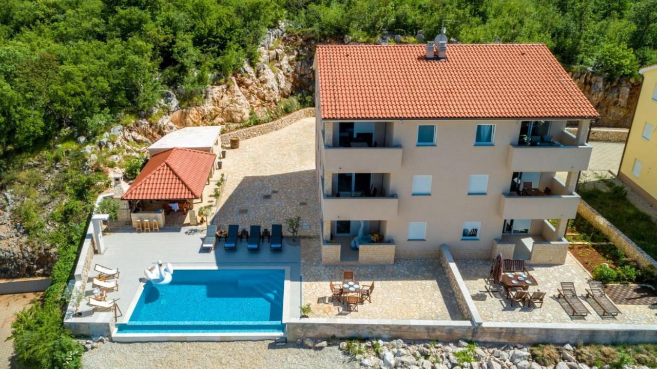 Luxury Villa Allen With Pool Klimno Buitenkant foto