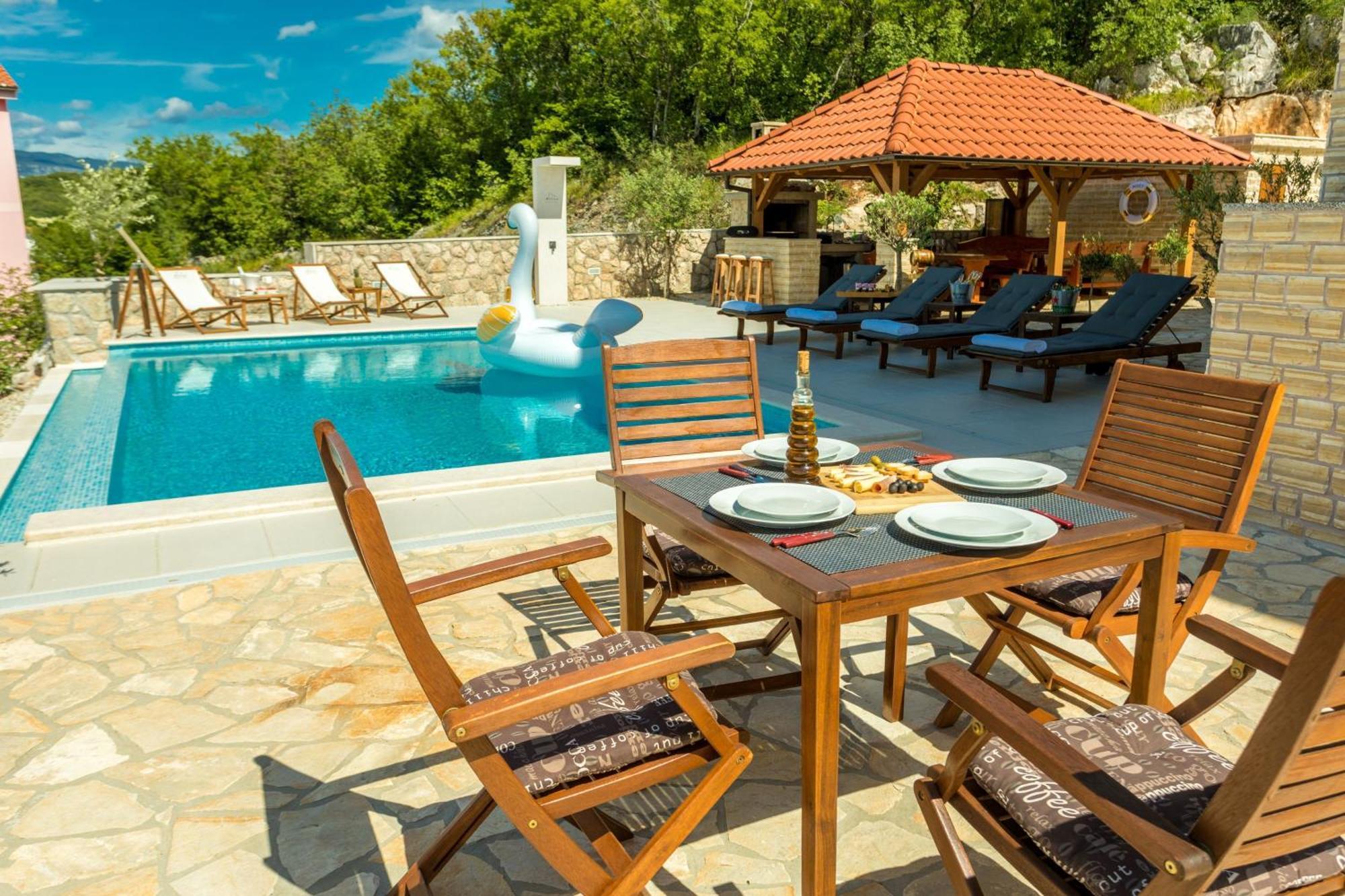 Luxury Villa Allen With Pool Klimno Kamer foto